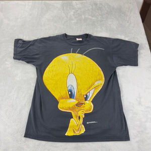 Vintage 1997 Tweety Bird Shadow Blackout Men's Sz XL Single Stitch Looney Tunes